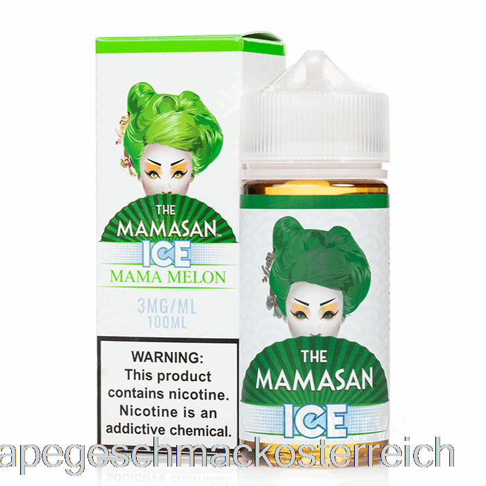 Ice Mama Melone – Das Mamasan E-Liquid – 100 Ml, 3 Mg Vape-Geschmack